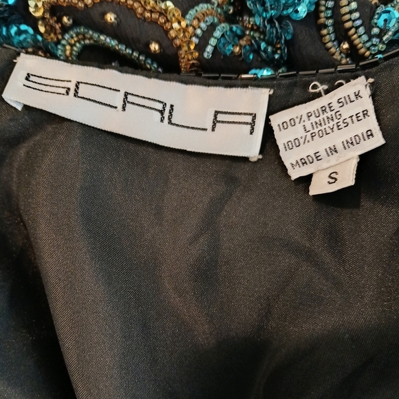 Scala Beaded Sparkly  Evening Jacket Size Small - Picture 8 of 8